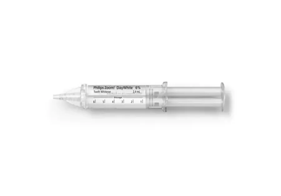 Philips Zoom DayWhite 6% HP Gel Spritze Seitenansicht